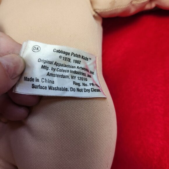 Vintage Cabbage Patch Girl Doll Red Yarn Hair Blue Eyes 1978 1983 OAA OK Factory - Picture 15 of 16